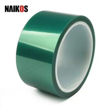 Poedercoating Groene PET-polyestertape op hoge temperatuur