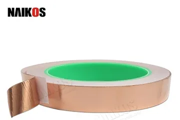 Koperfolie tape is meestal verkrijgbaar in verschillende diktes